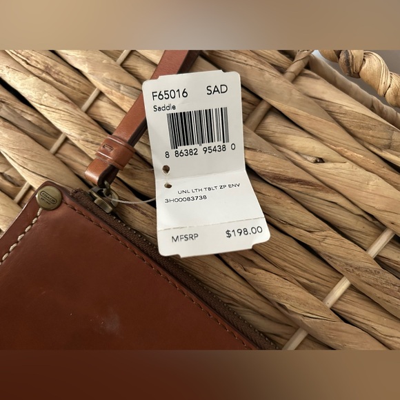 Coach Brown Leather Saddle Bag-NWT - Picture 7 of 8